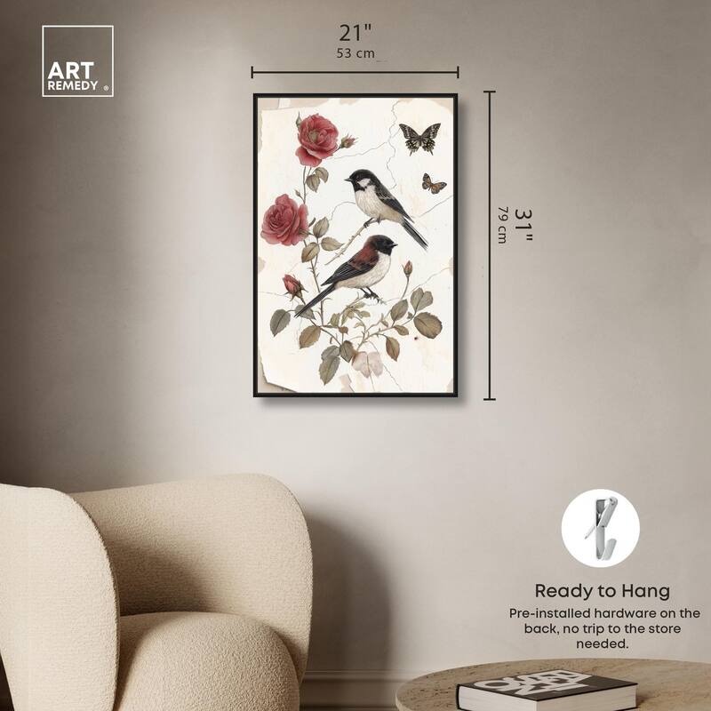 Birdsong and Bloom Canvas by Art Remedy