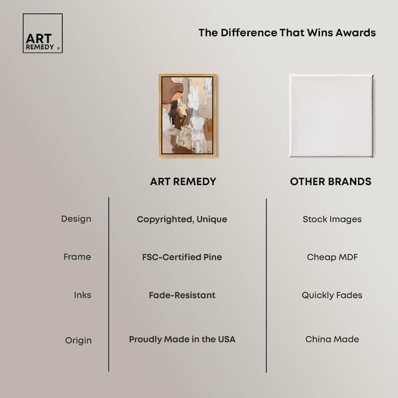Beige Variations Canvas by Art Remedy
