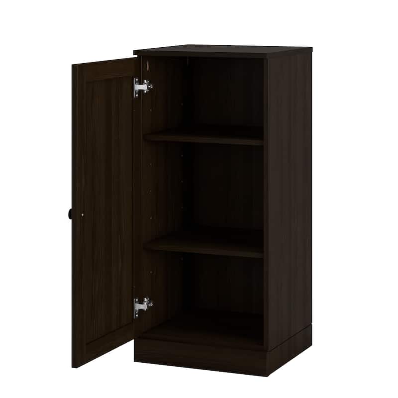 Palace Imports 100% Solid Wood Bathroom Storage Cabinet, Shaker Door, Adjustable Shelves, 16.5" Wide, 35.75" Tall