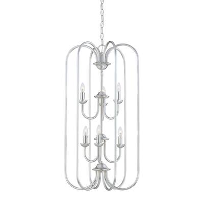 Bella 6-Light Chandelier in Brushed Nickel