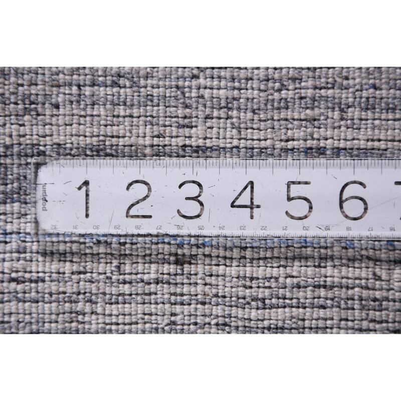 Hand Knotted Oriental 100% Wool Carpet Tribal Animal Pictorial Greys & Charcoal Gabbeh Area Rug - 9' 9'' X 8' 2''