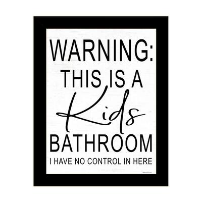 TrendyDecor4U Contemporary "Kid's Bathroom" Framed Print Wall Art