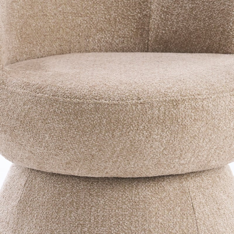 Swivel Modern Accent Chair, Armless Barrel Chairs for Living Room