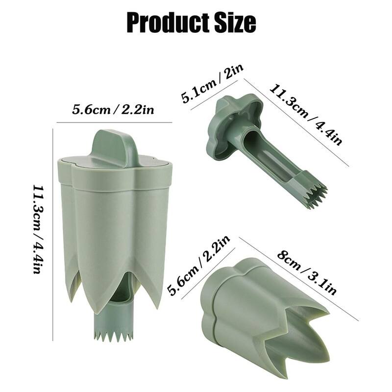 2pcs Pepper Seed Corer Remover, 2-in-1 Bell Pepper Cutter & Deseeder