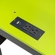 preview thumbnail 27 of 43, Full Size Wood Bunk Bed with Height-Adjustable Desk, Wardrobe, Ample Storage Space and RGB Light