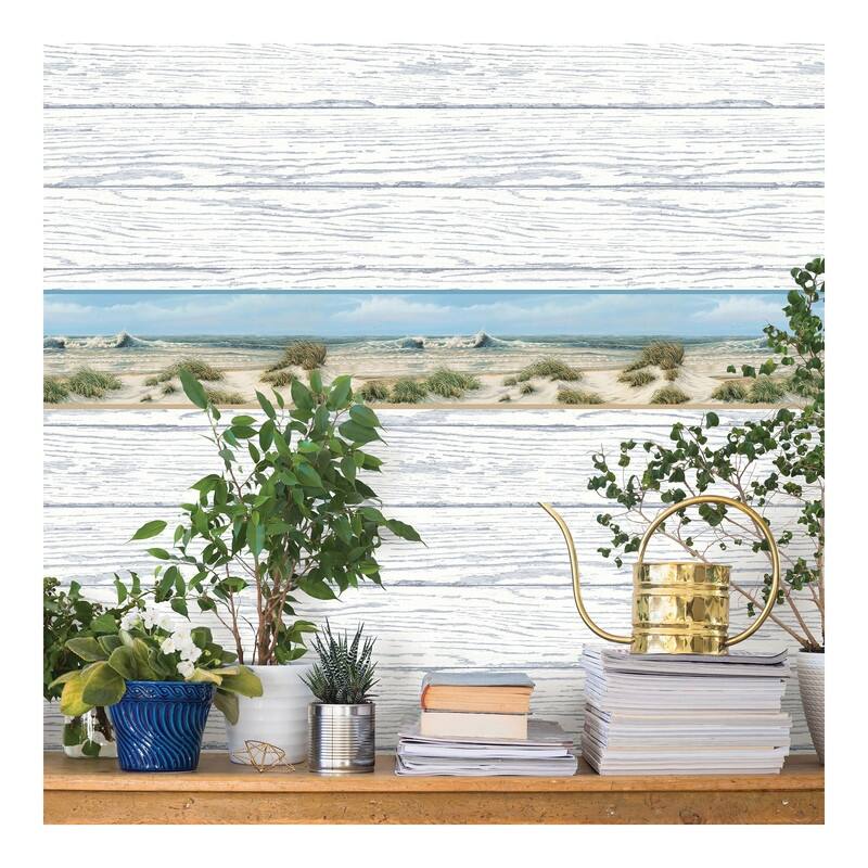 Chesapeake Falmouth Beige Shoreline Border - 6 x 180 x 0.025