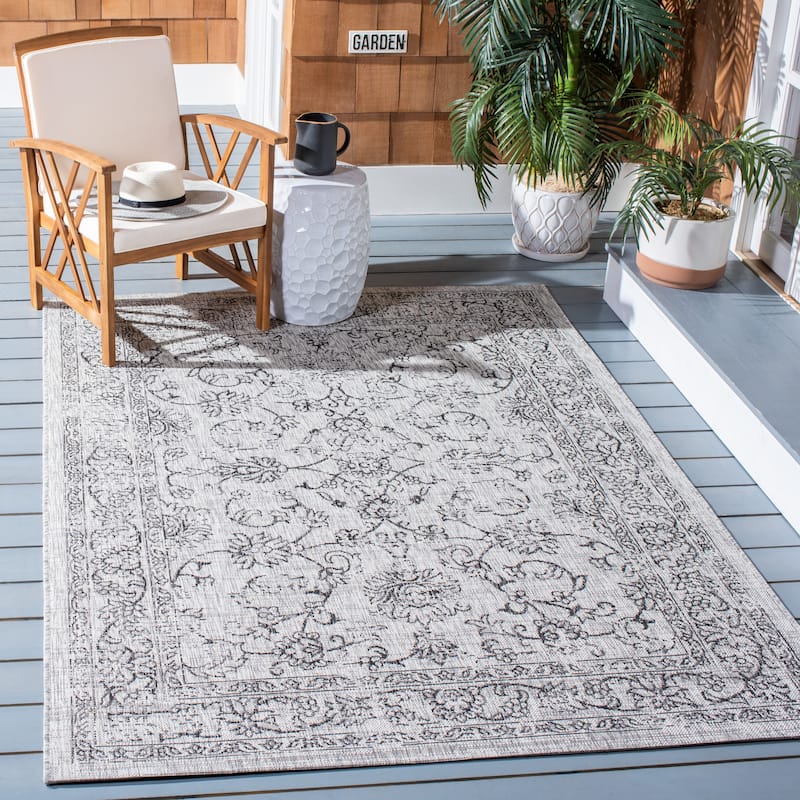 SAFAVIEH Courtyard Aquata Indoor/ Outdoor Waterproof Patio Backyard Rug