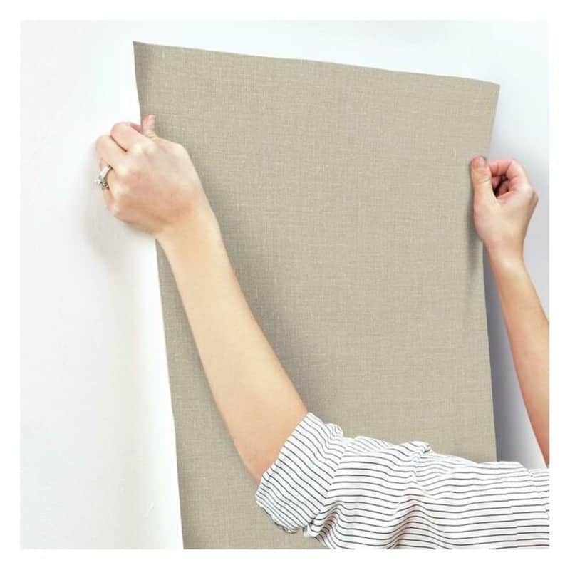 Hankey, Gesso Weave Wallpaper, 27.5 in x 33 ft = 75.63 sq ft, Wallpaper Roll