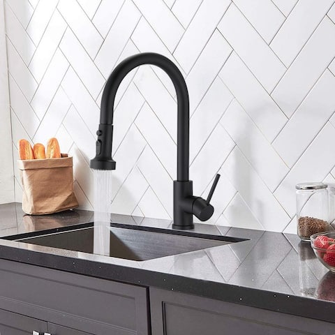 Proox Single Handle High Arc Pull Down Kitchen Faucet