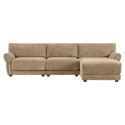 110Inch Modular Sectional Sofa with Charger Ports and Movement Ottoman