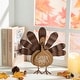 preview thumbnail 1 of 53, Glitzhome Thanksgiving Wooden Turkey Table Decor Wall Hanging Signs