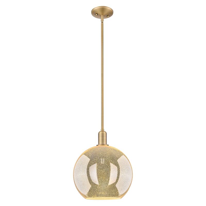 Innovations Lighting Endless Possibilities Arcadia - Athens - 1 Light 12" Stem Hung Mini Pendant - Mercury/Brushed Brass