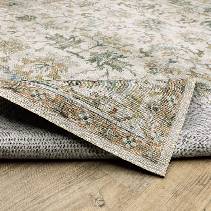 Vista Home Clarissa Washable Vintage Oriental Indoor Area Rug