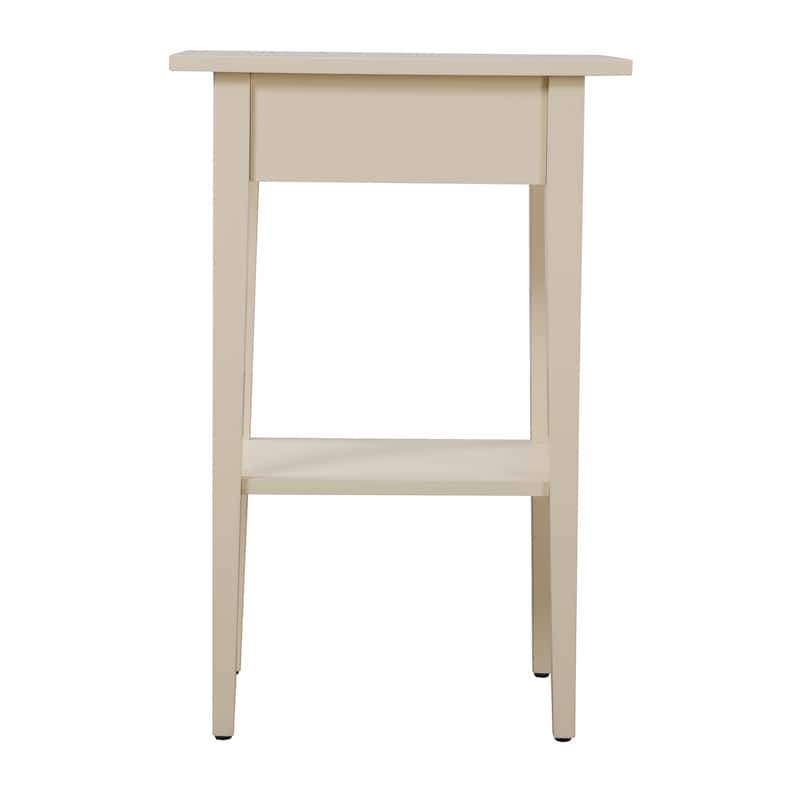 Contemporary Beige Nightstand, Compact and Sturdy, Easy Assembly