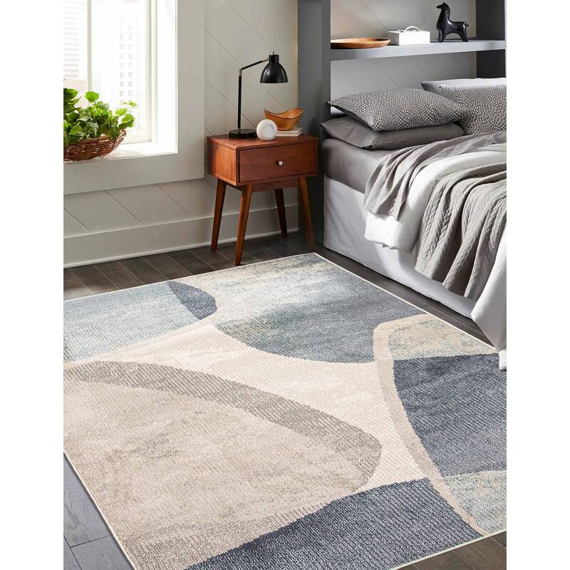 ECARPETGALLERY Machine Woven Gem Beige Area Rug