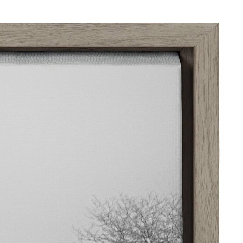 Kate and Laurel Sylvie Snow Day Frame Canvas by Emiko and Mark Franzen