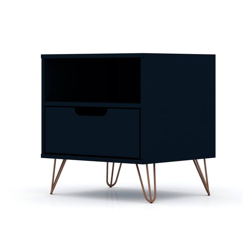 Carson Carrington Bandene Mid-century Modern 1-drawer Wood Nightstand