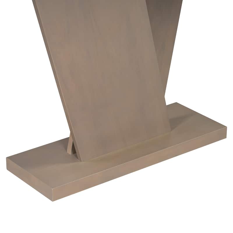 Minimalist Console Table Accent Table Sofa Table, Hallway Tables Entryway Table with Natural Wood Veneer and V-Base