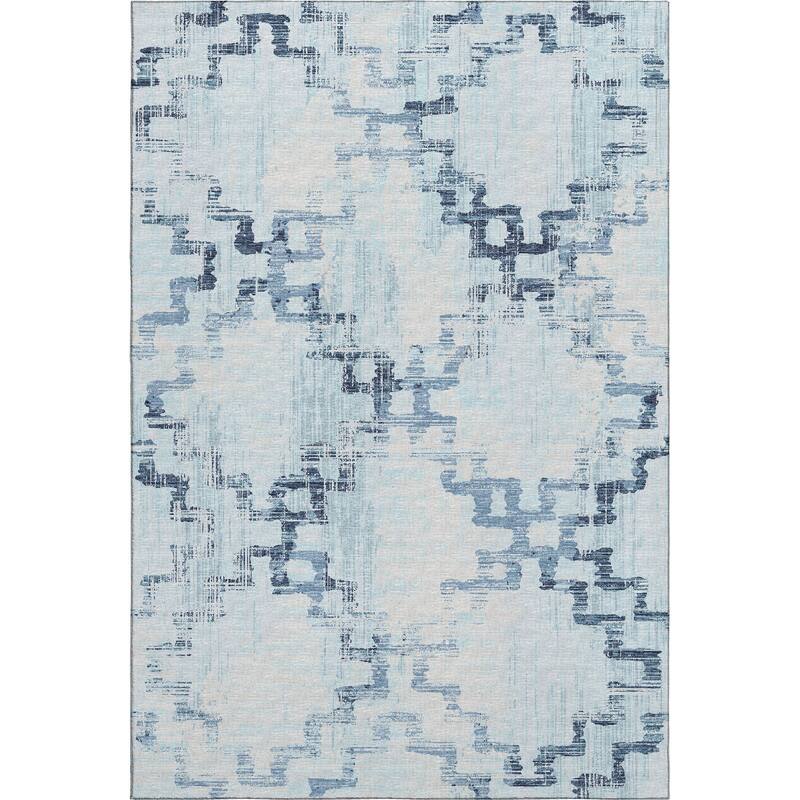 Premium Washable Super Soft Modern Trellis Mayfield Rug