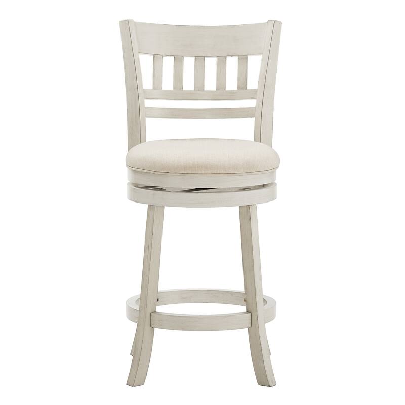 Verona Linen Lattice Back Swivel 24-inch Counter Height Stool by iNSPIRE Q Classic