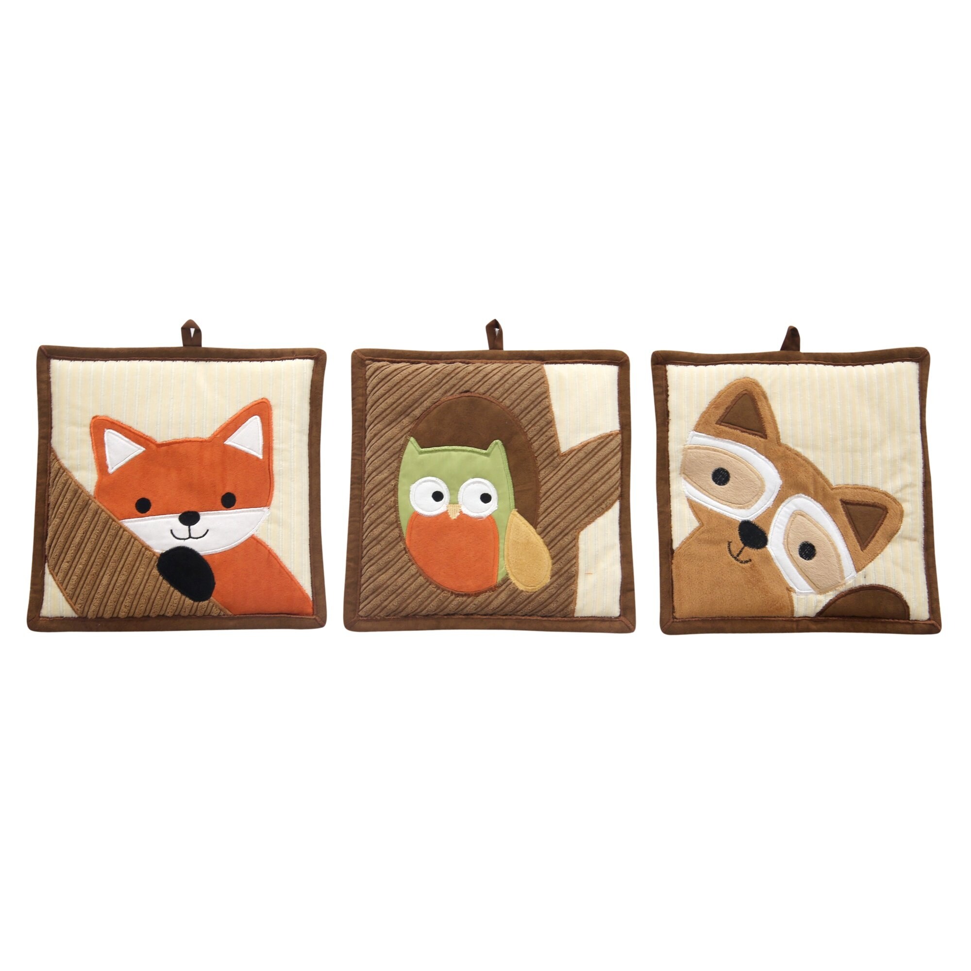 Shop Lambs Ivy Echo Brown Beige Green Woodland Forest Animals 9