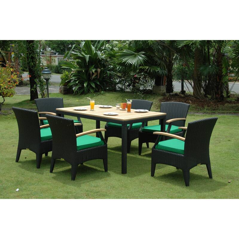 Rococo Radiance 7-Piece Dining Set - Outdoor Patio Furniture Set