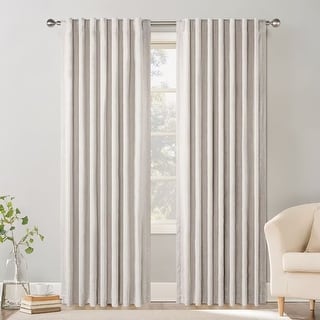 Chenille Blackout Back Tab Curtain Pair(2 panels)