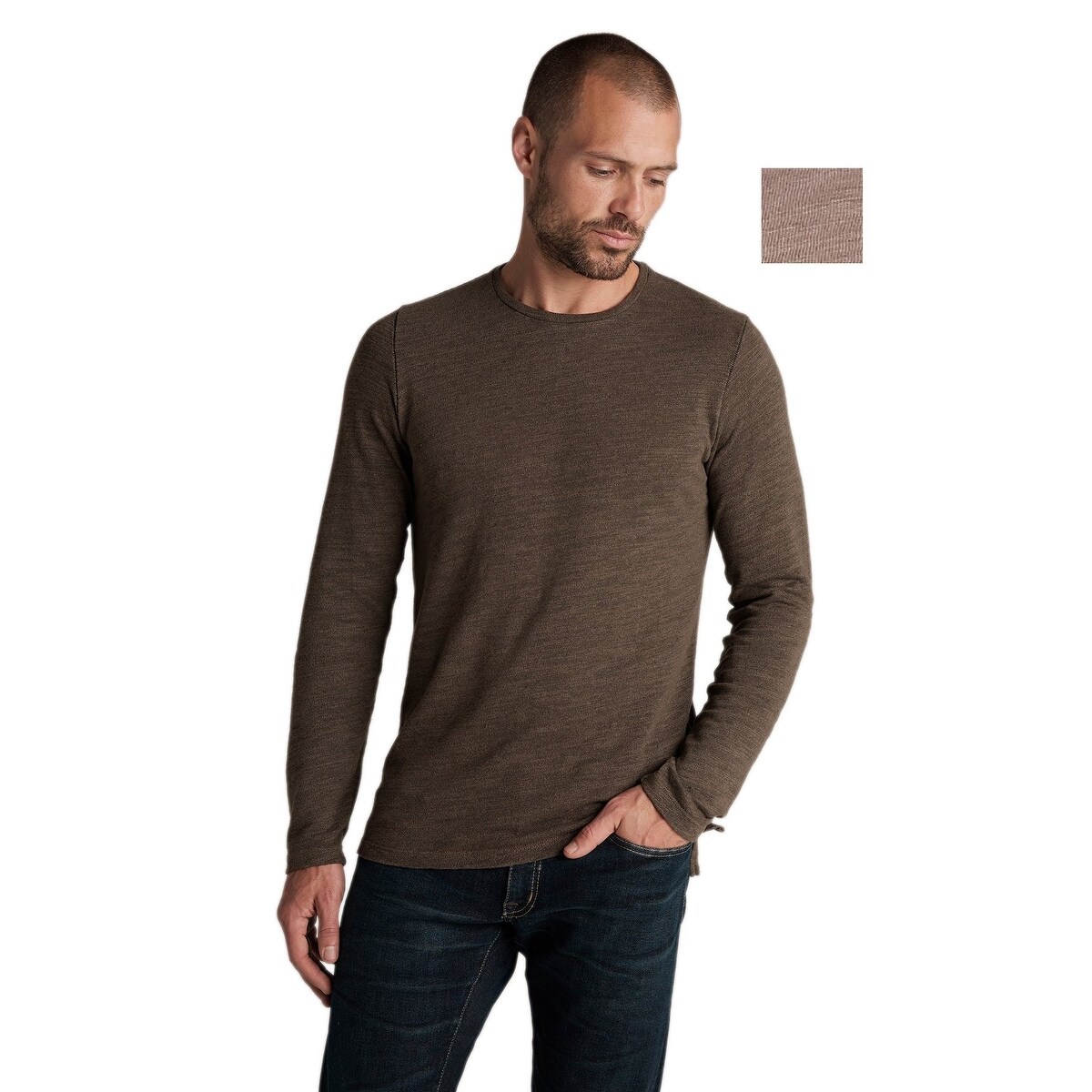 Shop Velvet By Graham Spencer Men S Raymon Mock Twist Jersey Knit Top Graphite L Overstock 30562941