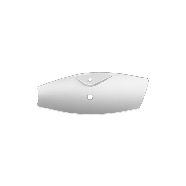 Nameeks 8052/R Scarabeo 28-1/4" Ceramic Wall Mounted / Vessel Bathroom Sink with 1 Hole Drilled - White / One Hole