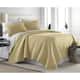 Oversized Solid 3-piece Quilt Set by Southshore Fine Linens - Gold - King - Cal King