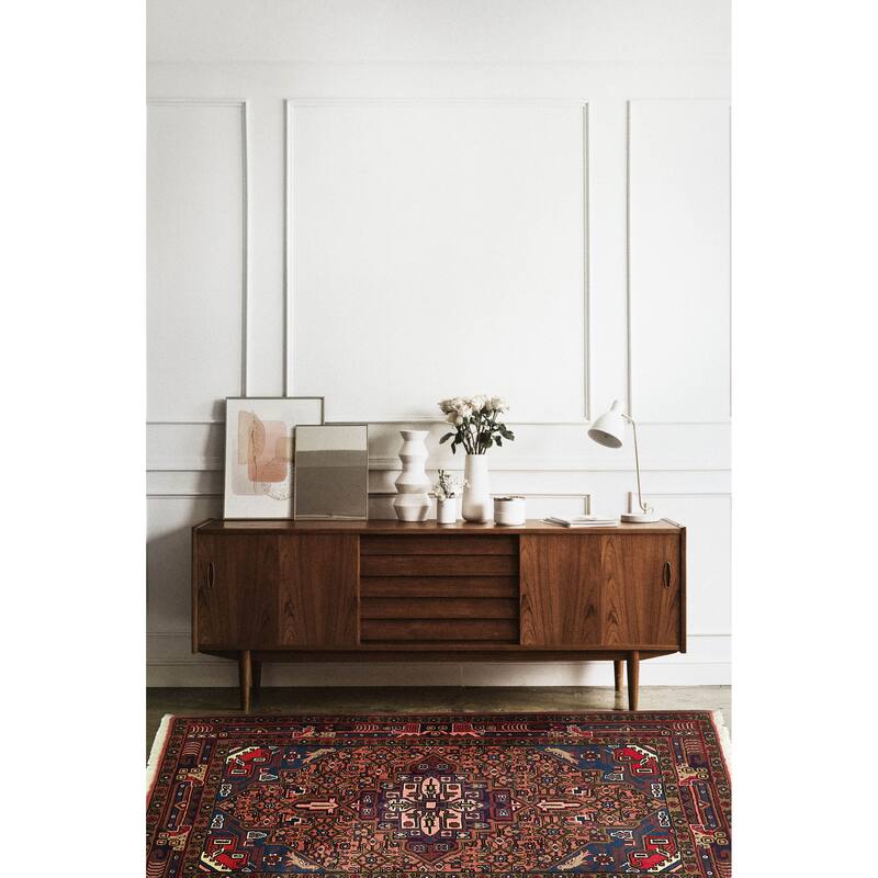 ECARPETGALLERY Hand-knotted Anadol Copper Wool Rug - 3'7 x 4'11