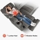 preview thumbnail 56 of 58, MCombo Power Reclining Loveseat Sofa with Heat and Massage, Fabric PR648