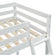 preview thumbnail 8 of 7, Twin Size High Loft Bed with inclined Ladder and Guardrails, Grey