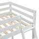 preview thumbnail 17 of 16, Twin Size Kids Bed High Loft Bed with inclined Ladder and Guardrails Kids Furniture, Grey