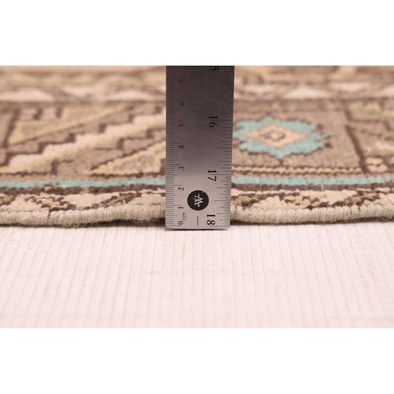 ECARPETGALLERY Hand-knotted Antalya Vintage Brown Wool Rug - 3'9 x 12'3