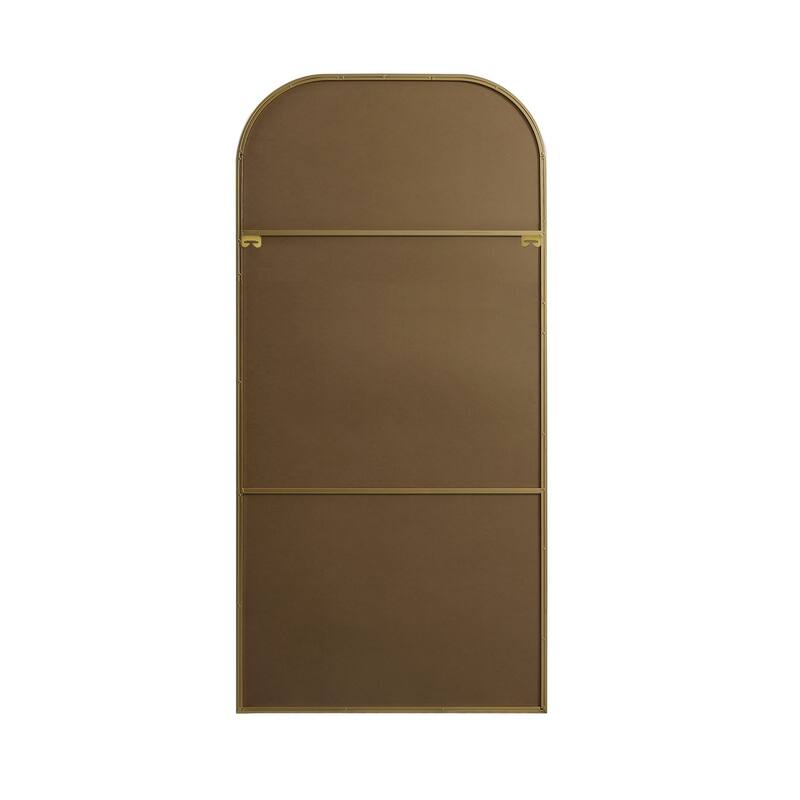 Indigo Home Metal Frame Arch Full Length Mirror 35x72 Inch