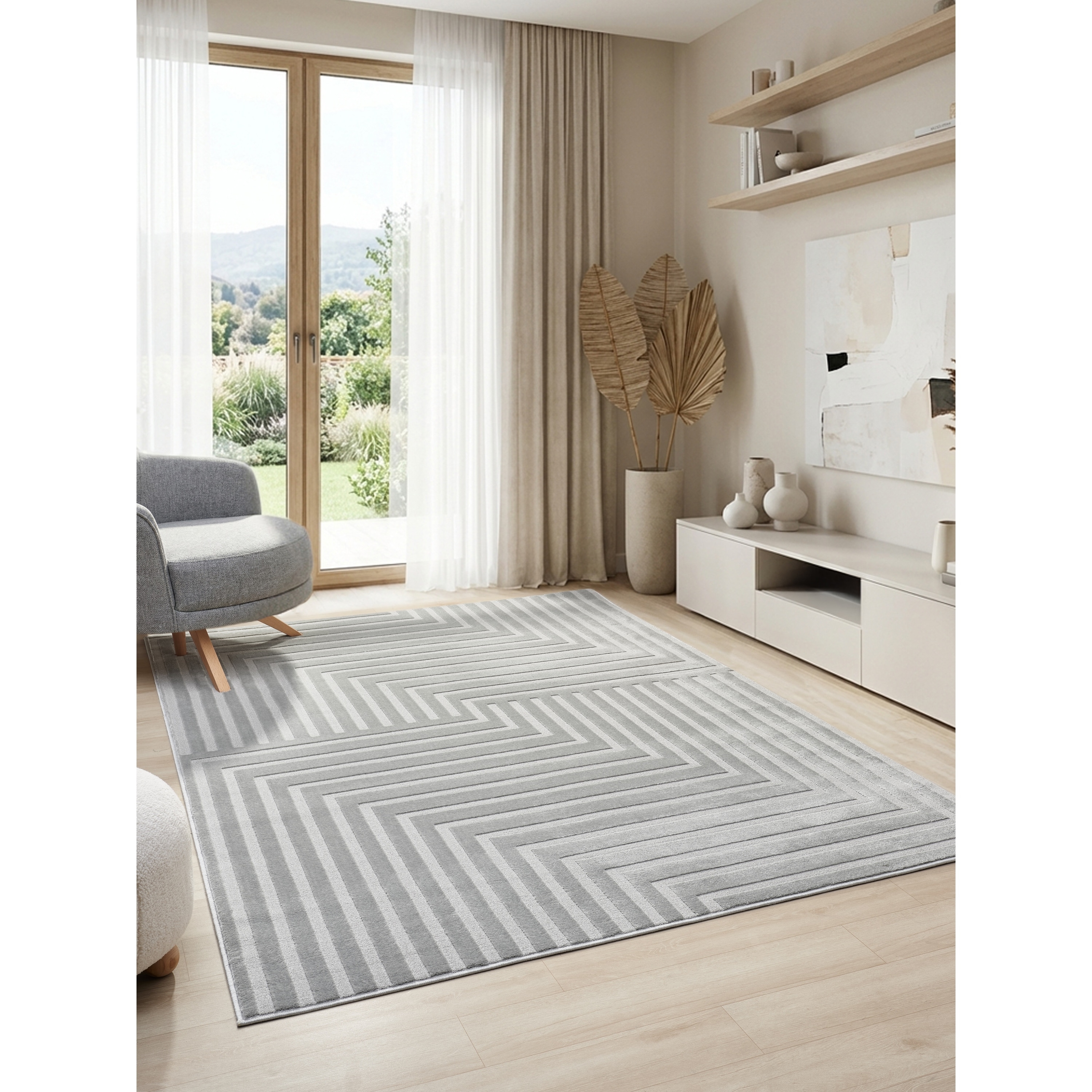 MDA Rugs Nuevo Collection Modern Abstract Geometric Area Rug