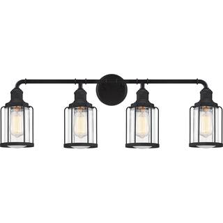 Ludlow 4-Light Bathroom Vanity Light in Earth Black