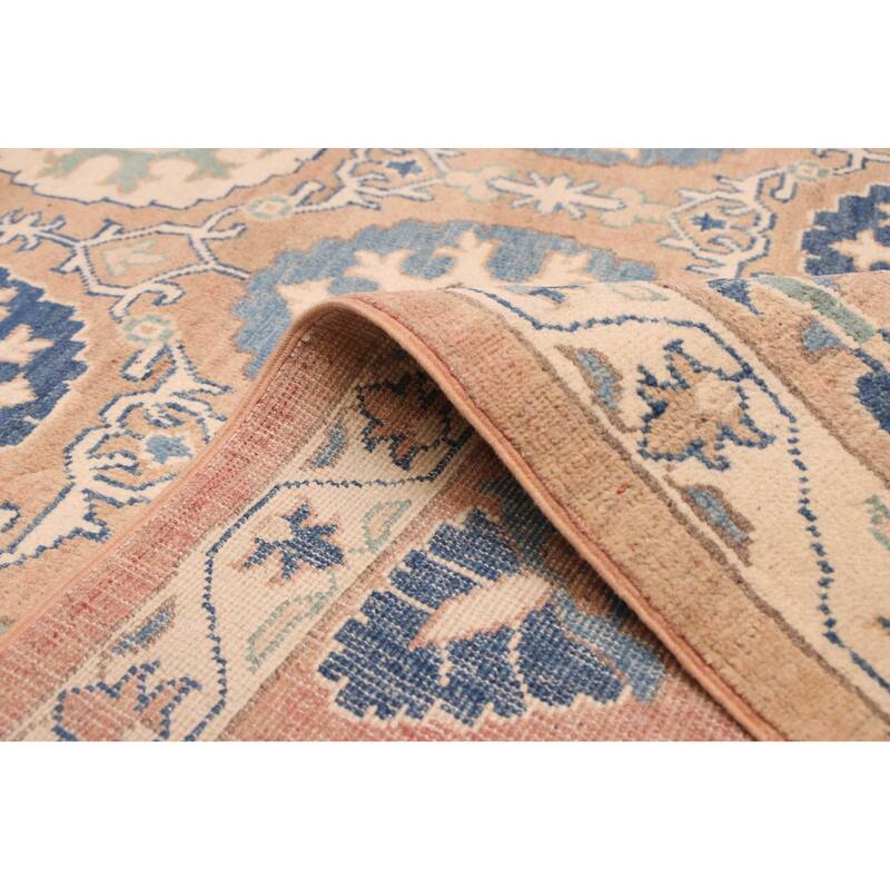 ECARPETGALLERY Hand-knotted Finest Ghazni Light Copper Wool Rug - 6'7 x 9'6