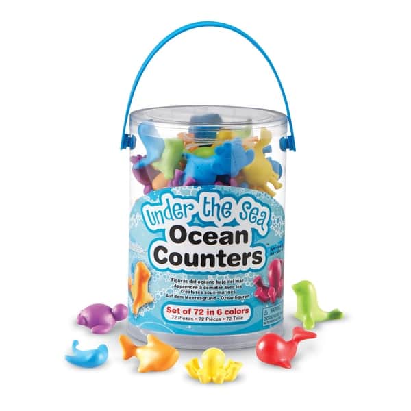 slide 2 of 3, Learning Resources Under the Sea Ocean Counters - Assorted Assorted - Math - Kids