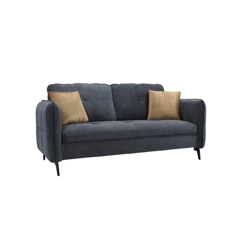 Modern Fabric Loveseat Sofa