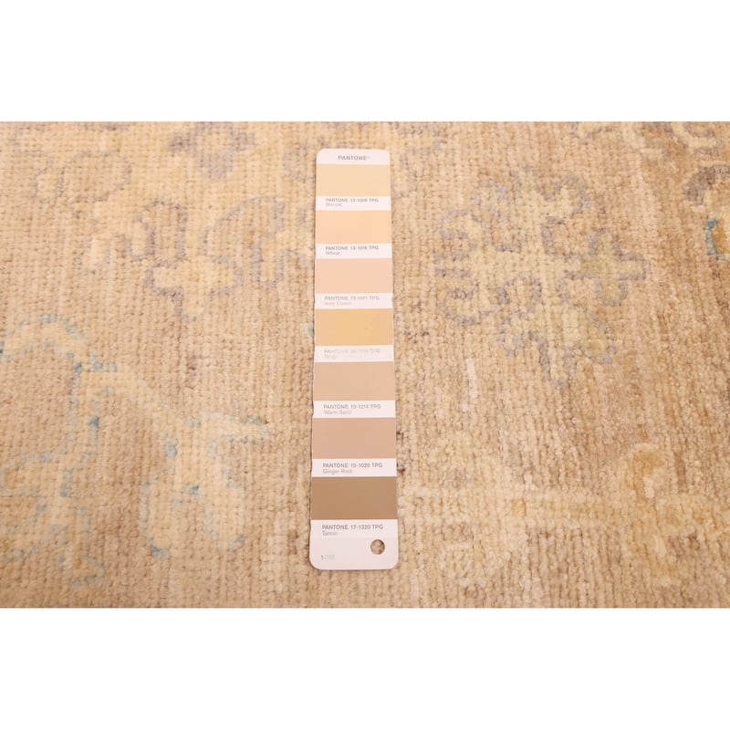 ECARPETGALLERY Hand-knotted Peshawar Oushak Tan Wool Rug - 8'1 x 9'11