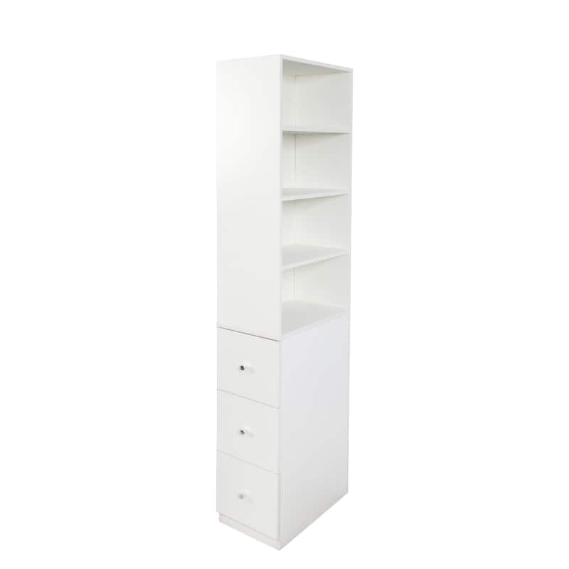 GDFStudio - Harry 70.87" Freestanding Multi-Function Pantry Cabinet with Pull-Out Shelves, Drawers & Microwave Stand