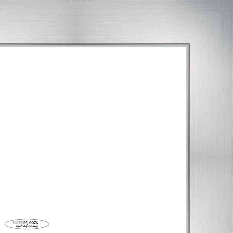 17x21 Contemporary Silver Complete Wood Picture Frame with UV Acrylic, Foam Board Backing, & Hardware