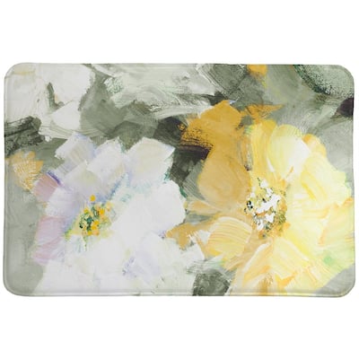 Brushed Floral Pickings Memory Foam Rug