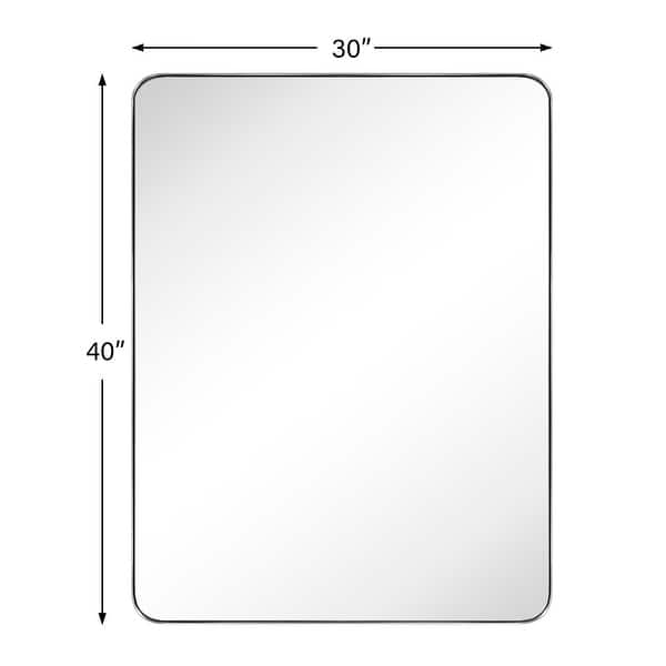 dimension image slide 14 of 16, TEHOME Kengston Modern & Contemporary Rectangular Bathroom Vanity Mirror