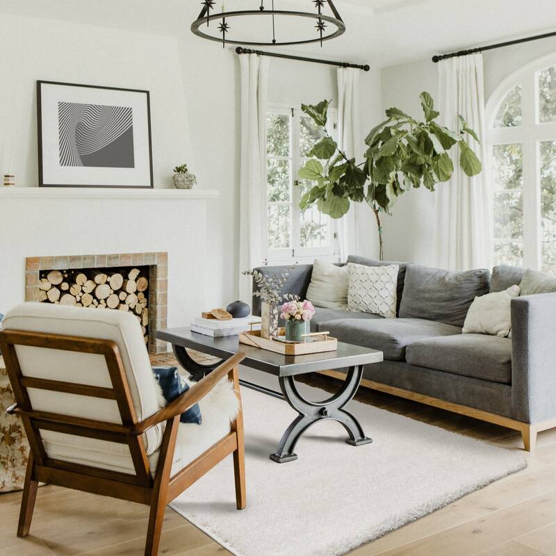 Brooklyn Collection - Cream Tonal Solid Rug