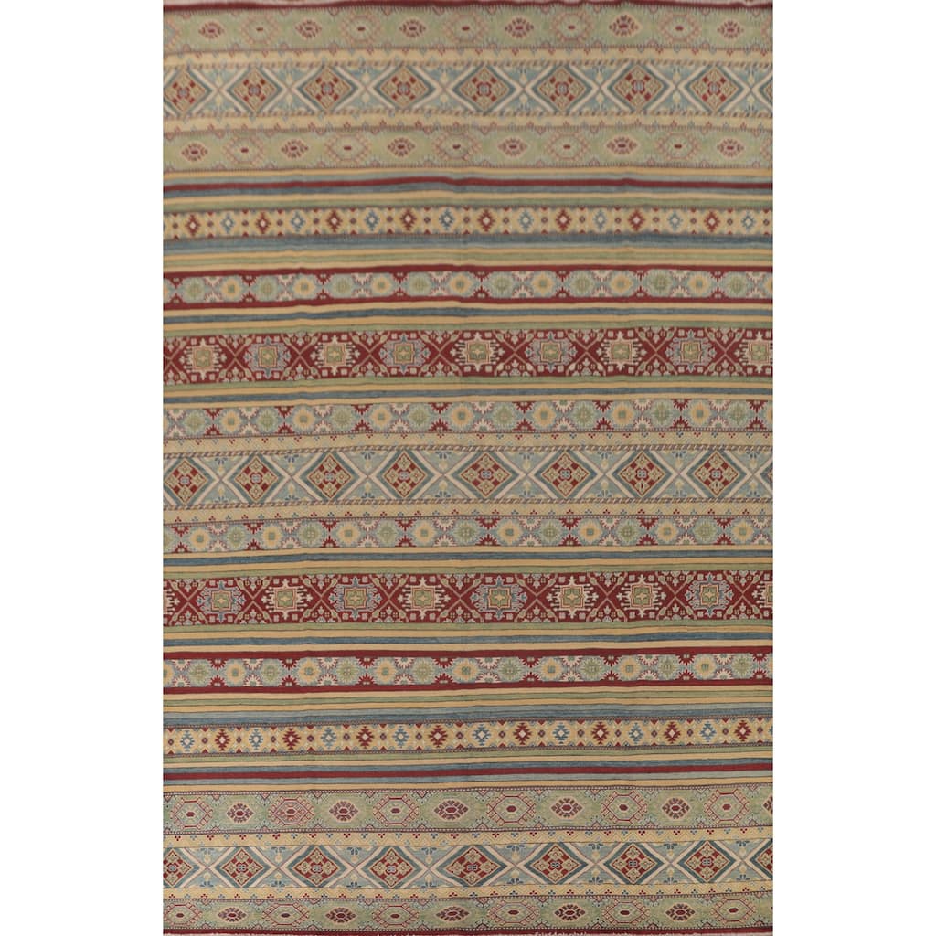 Kazak Oriental Large Area Rug Handmade Wool Carpet - 9'5" x 14'7"