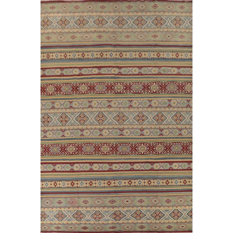 Kazak Oriental Large Area Rug Handmade Wool Carpet - 9'5" x 14'7"