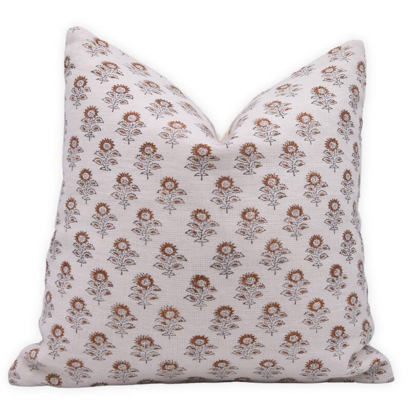 Fabdivine Handmade Linen Mustard Hidden Zipper Pillow or Cushion Cover - Pillow Covers - 20" x 20"